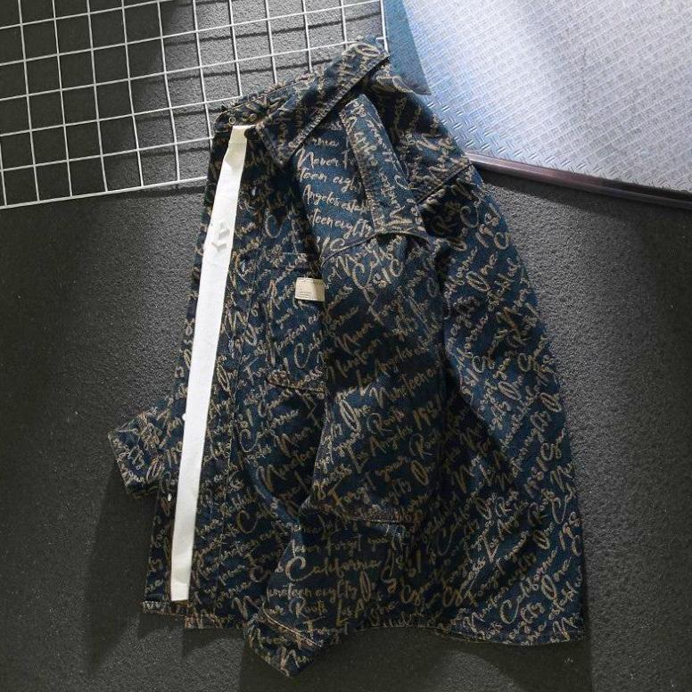 EMBROIDERED DENIM JACKET FOR MEN