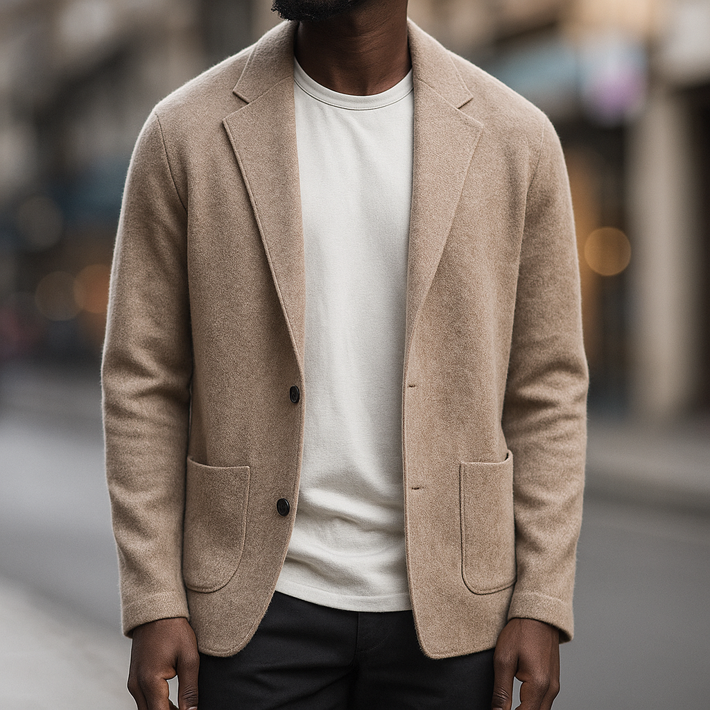 REFINED KNITTED CARDIGAN FOR MEN