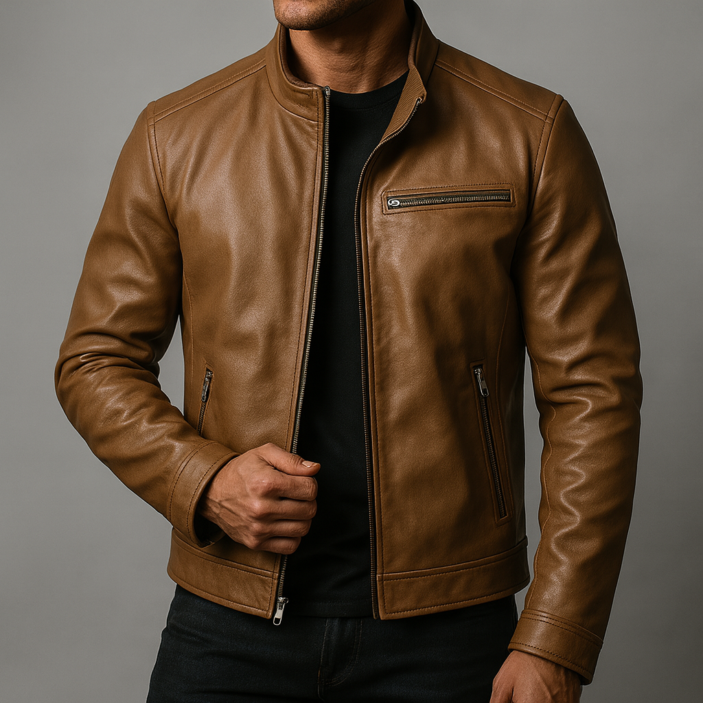 VINTAGE ZIPPERED JACKET FOR MEN