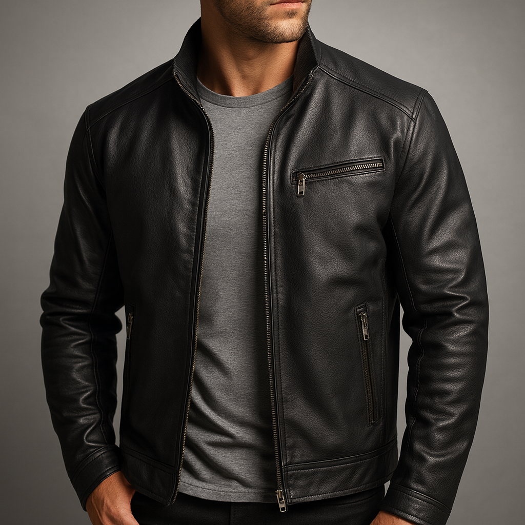 VINTAGE ZIPPERED JACKET FOR MEN
