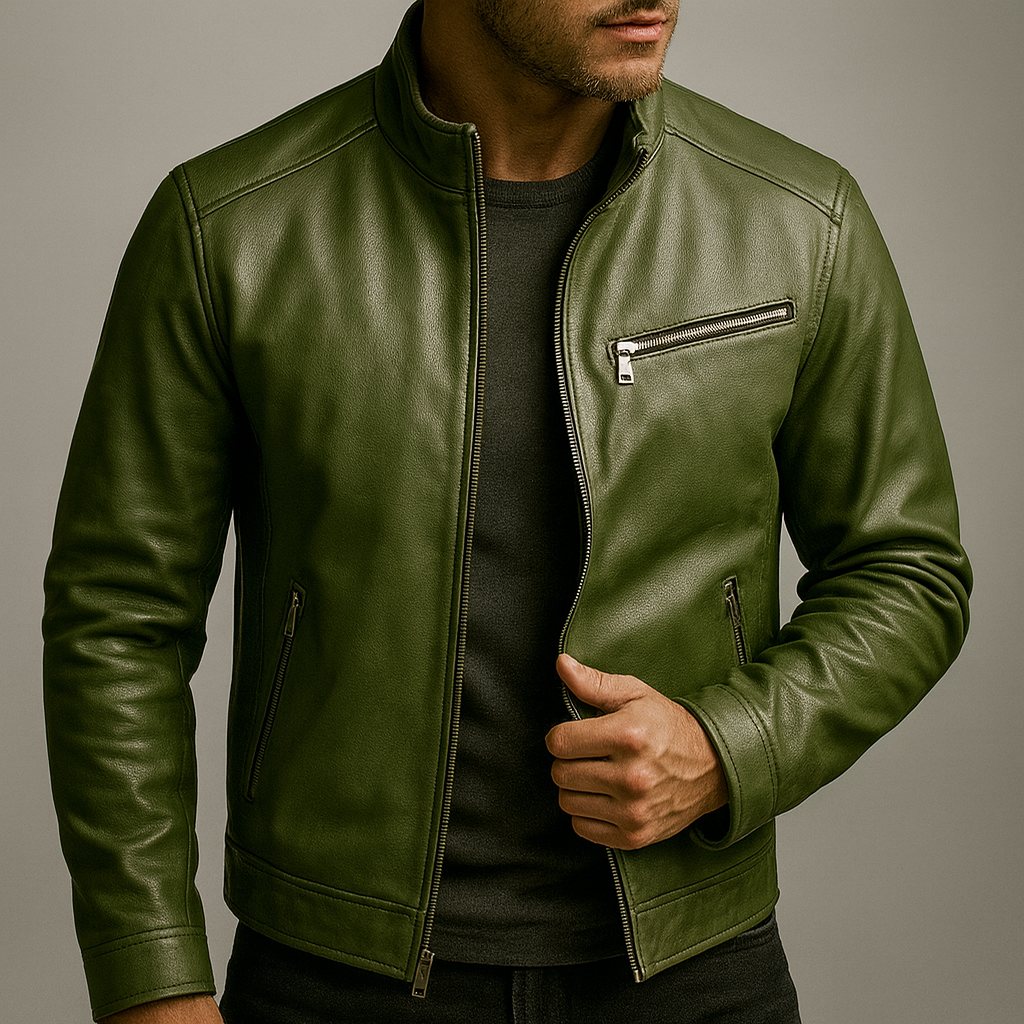 VINTAGE ZIPPERED JACKET FOR MEN