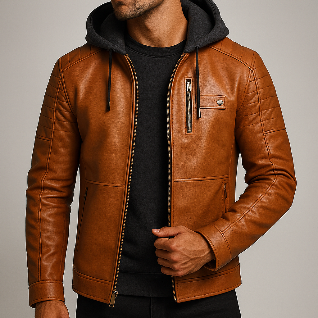 ELEGANT AND REFINED HOODED JACKET FOR MEN