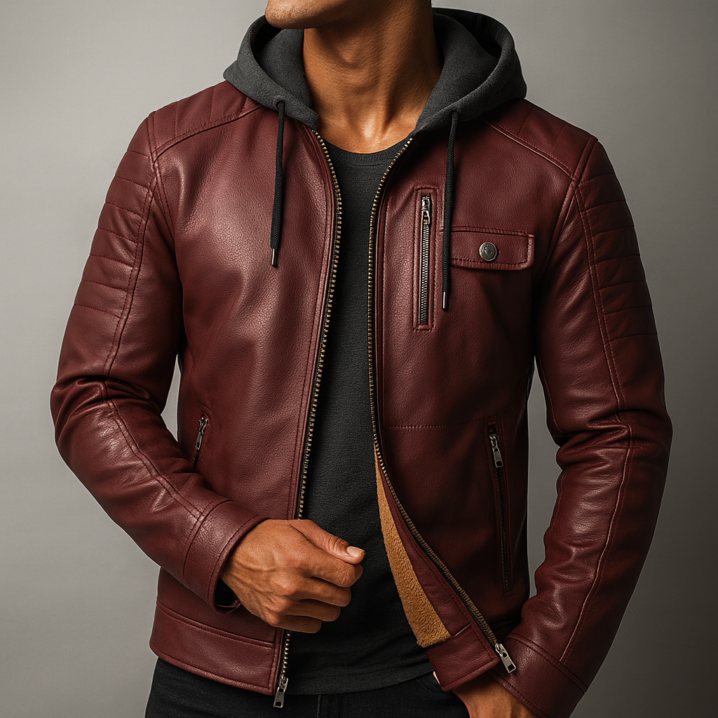 ELEGANT AND REFINED HOODED JACKET FOR MEN