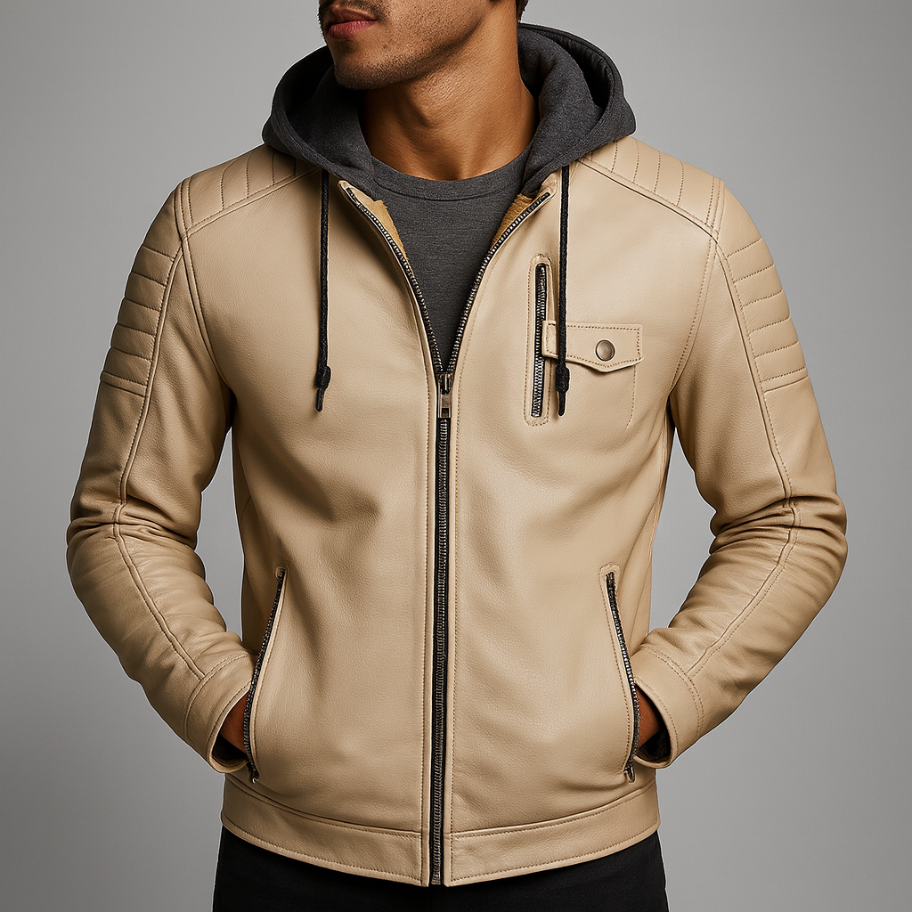 ELEGANT AND REFINED HOODED JACKET FOR MEN