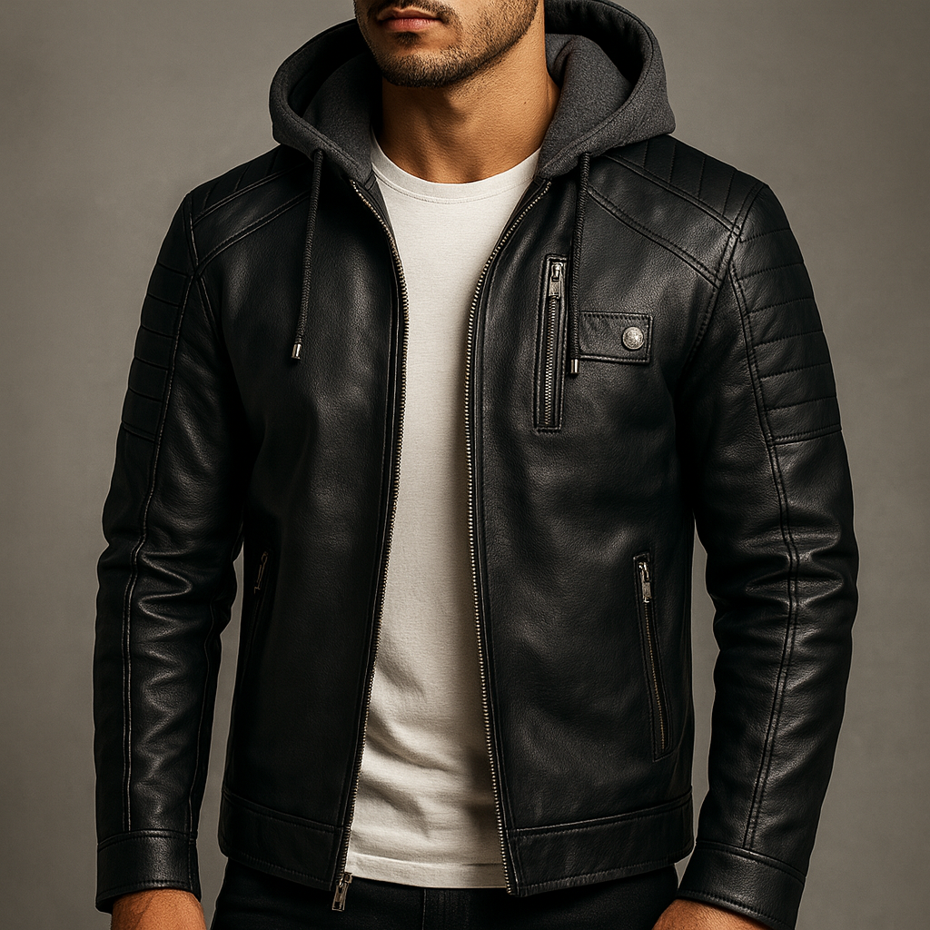 ELEGANT AND REFINED HOODED JACKET FOR MEN