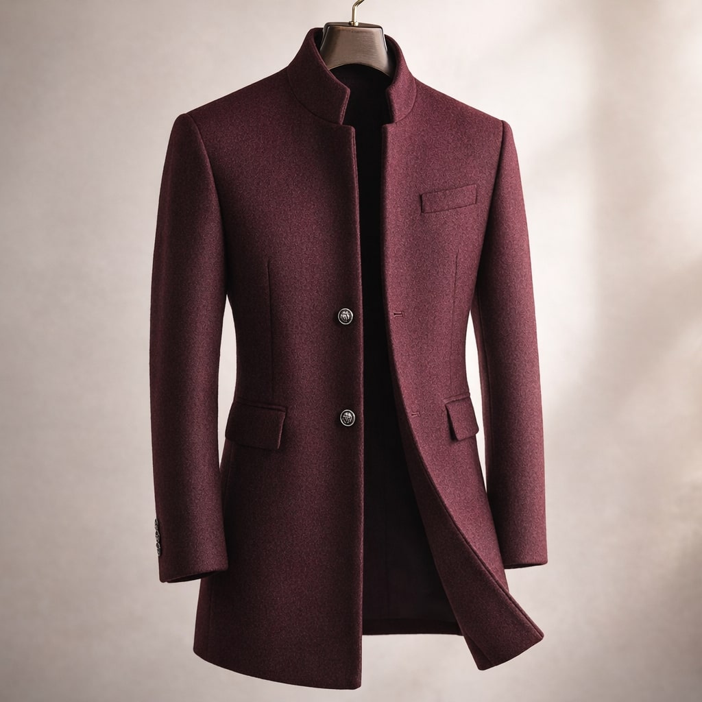 HIGH COLLAR COAT FOR MEN