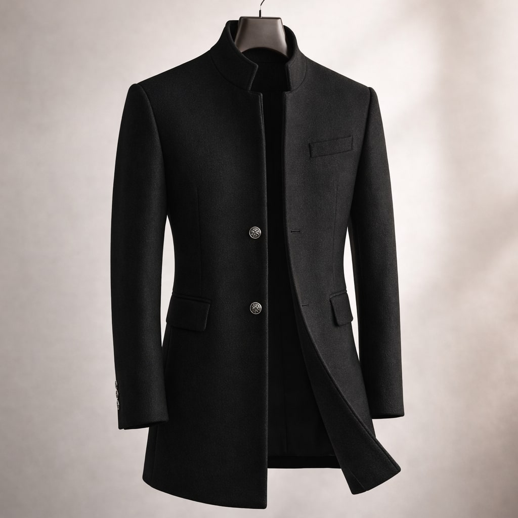 HIGH COLLAR COAT FOR MEN