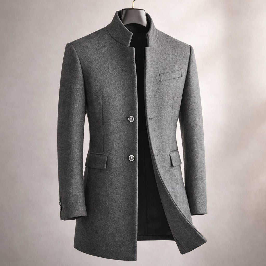 HIGH COLLAR COAT FOR MEN
