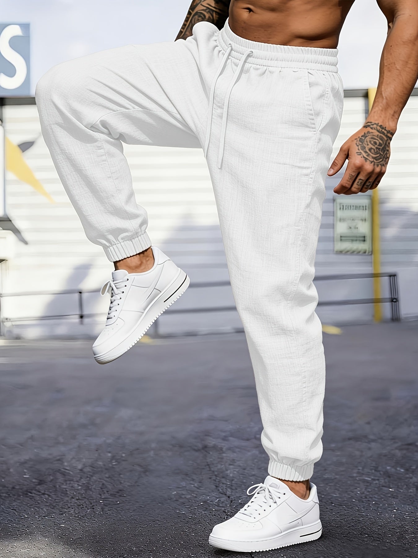 LOOSE DRAWSTRING JOGGERS FOR MEN