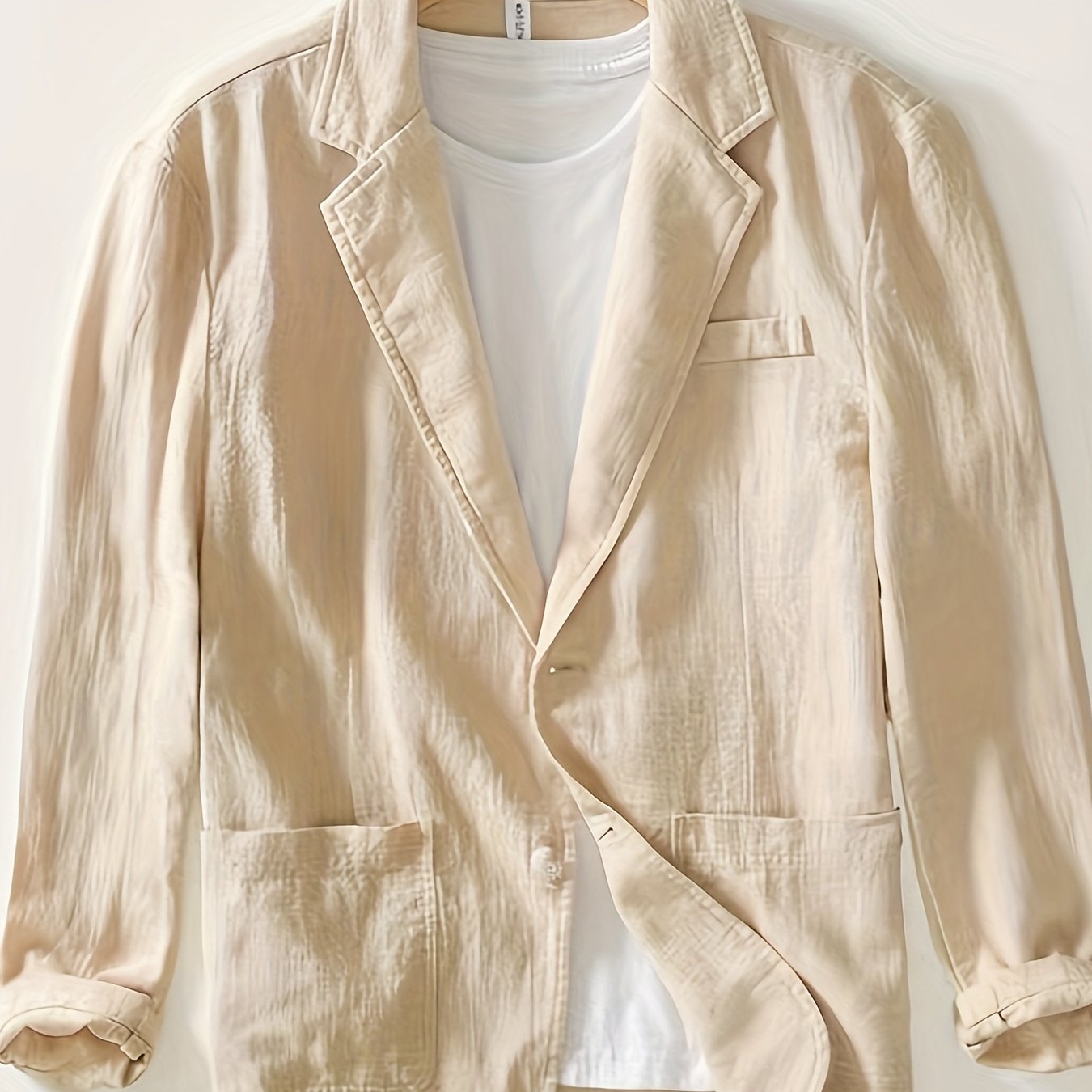 LAPEL COTTON JACKET FOR MEN