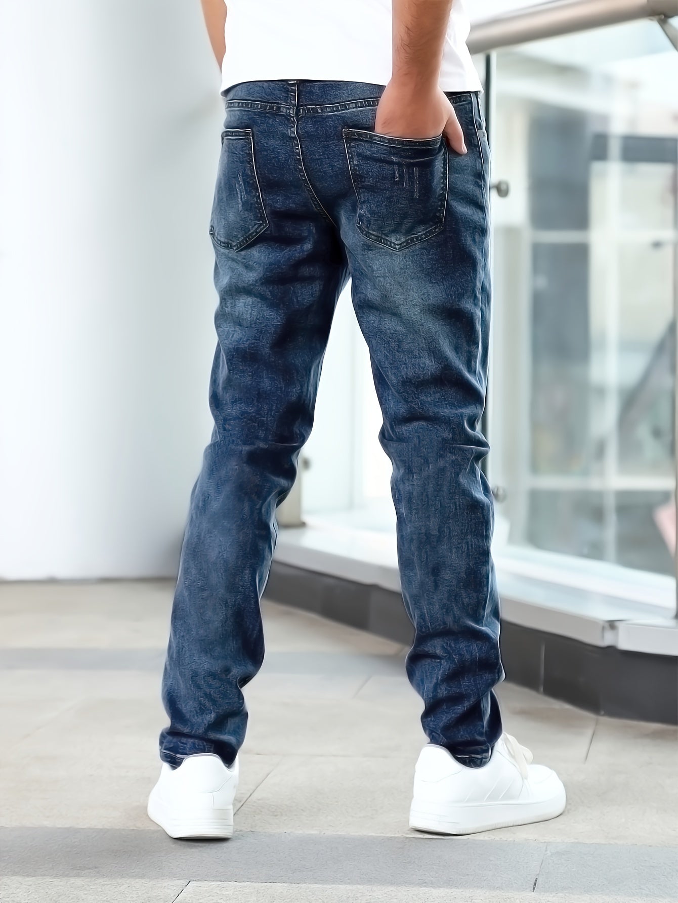 SLIM FIT DENIM JEANS FOR MEN