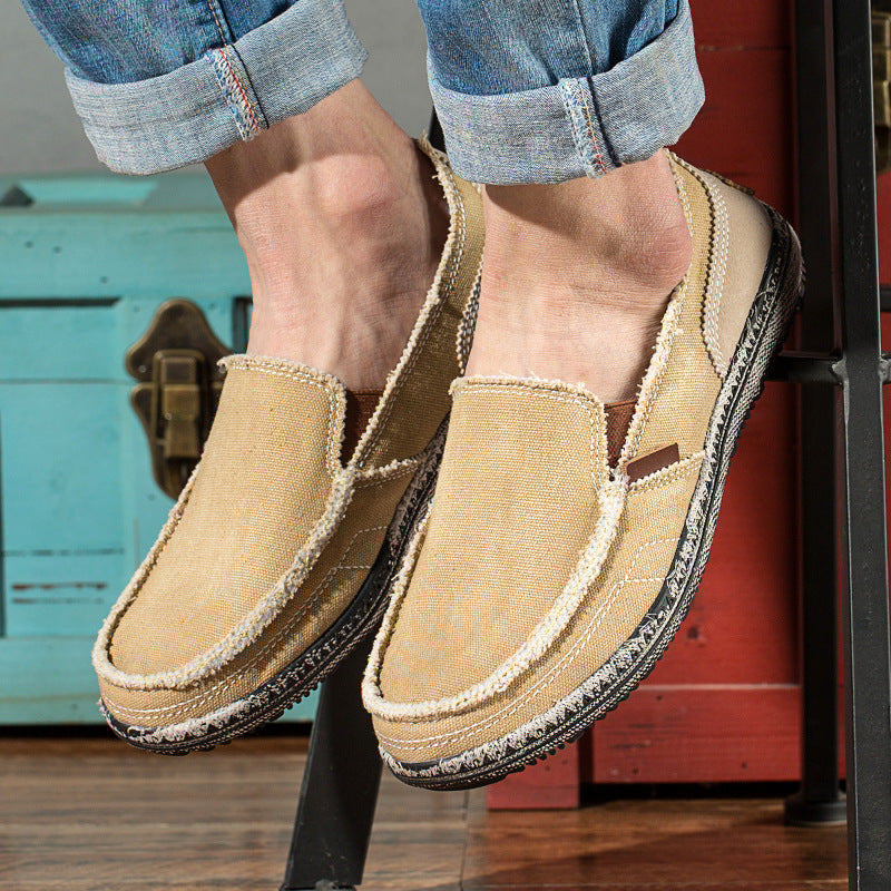 CANVAS SLIP-ON SHOES FOR MEN
