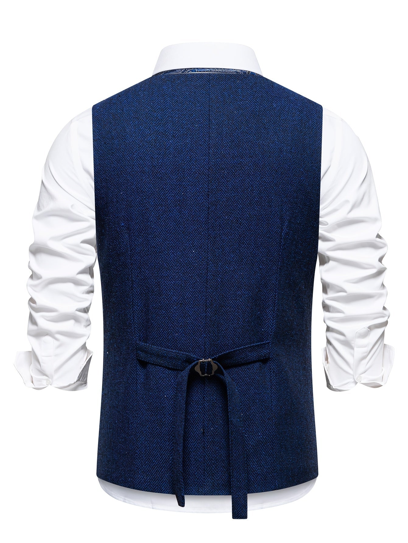 V NECK BUTTON VEST FOR MEN