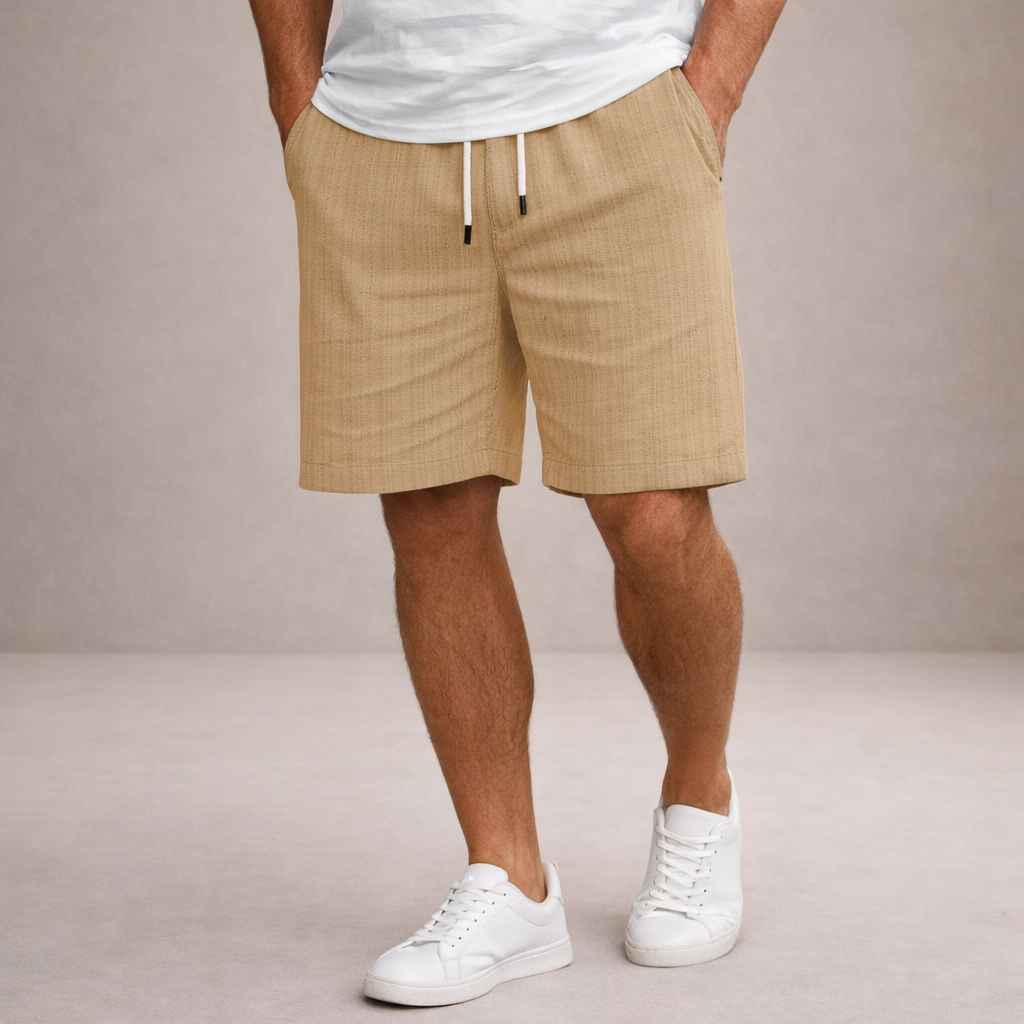 STRAIGHT HEM SHORTS FOR MEN