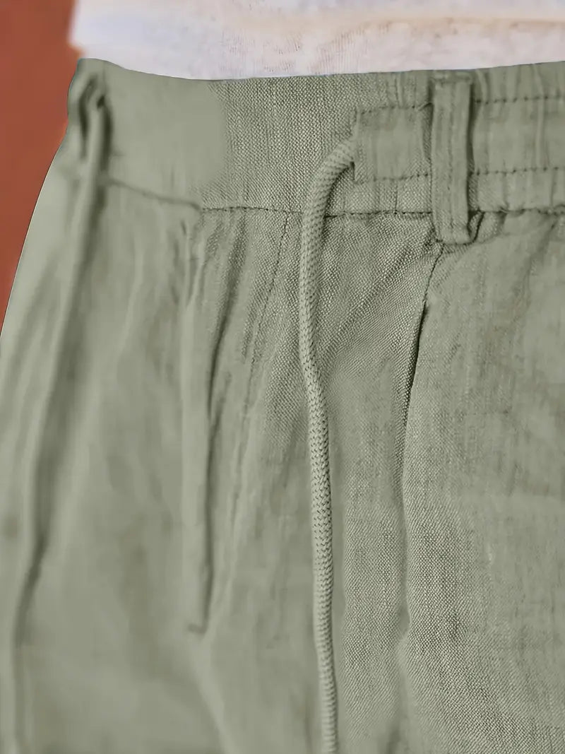 LOOSE FIT LINEN TROUSERS FOR MEN