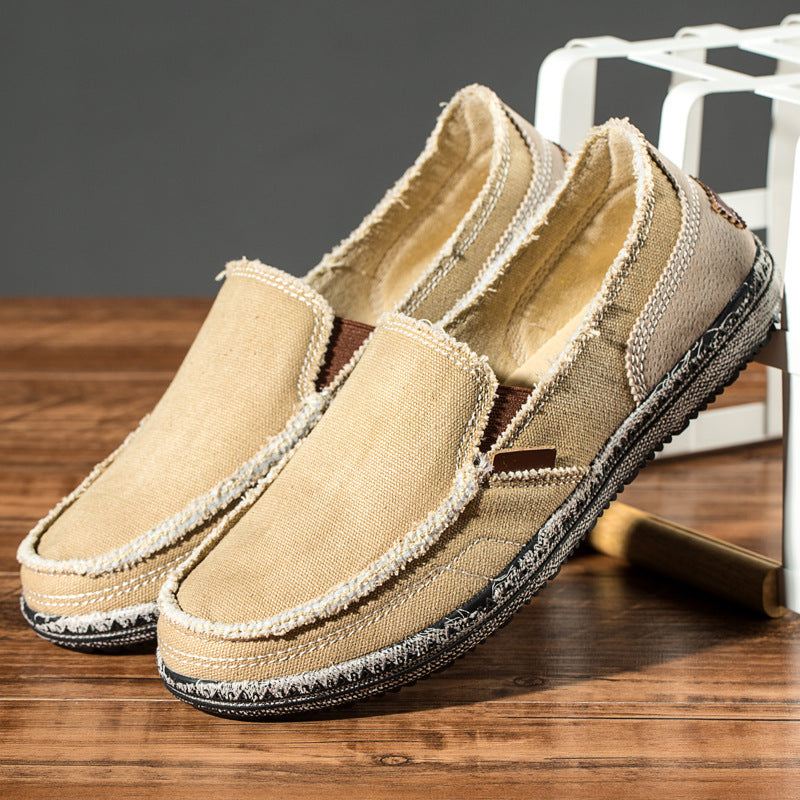 CANVAS SLIP-ON SHOES FOR MEN
