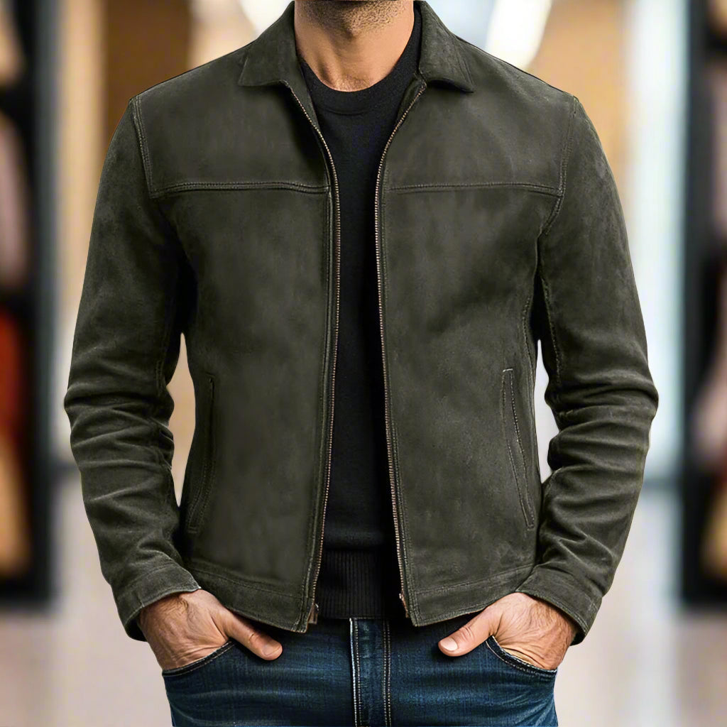 REFINED ZIPPERED JACKET FOR MEN