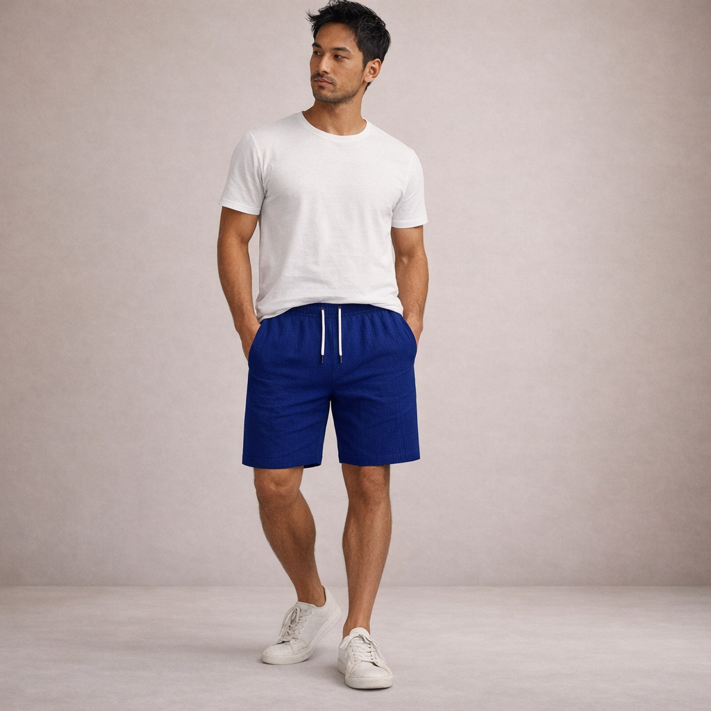 STRAIGHT HEM SHORTS FOR MEN