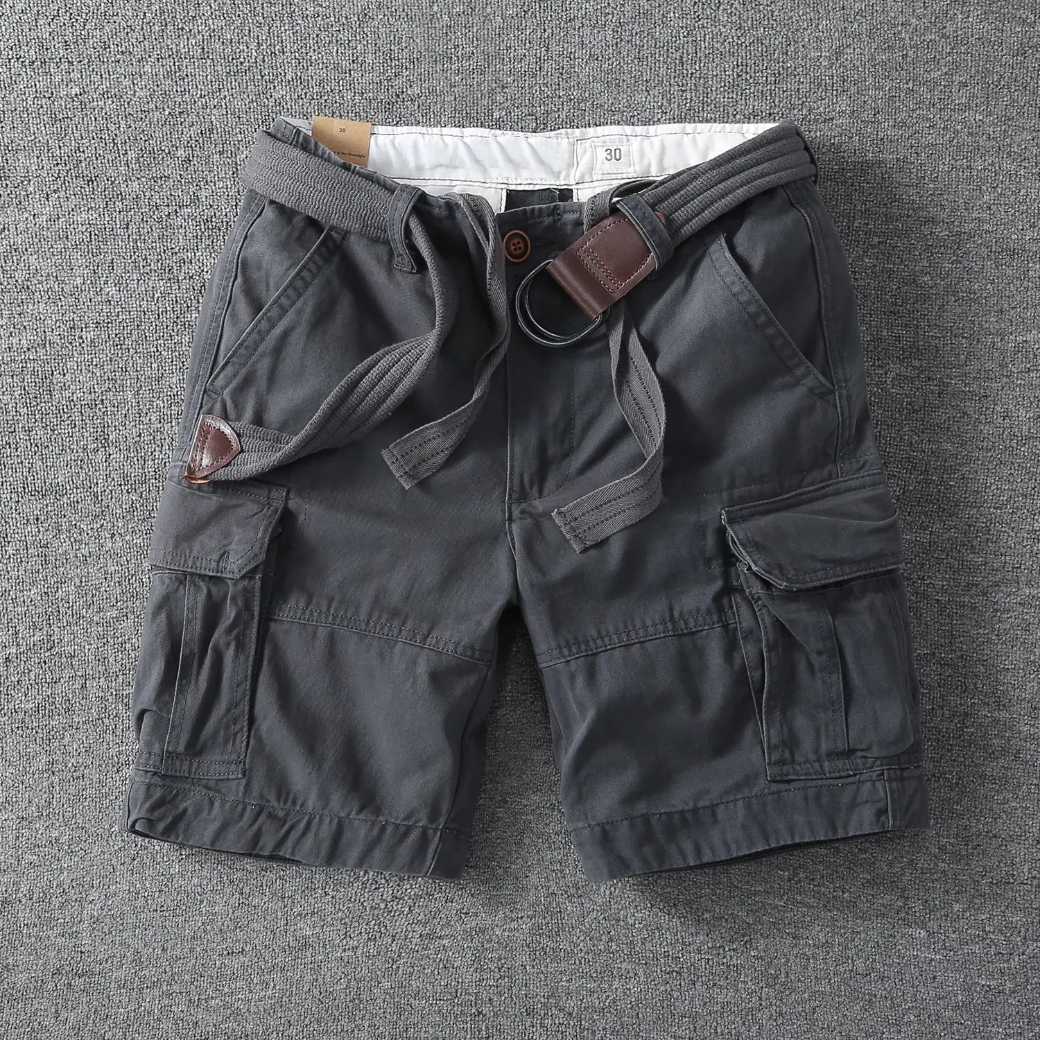 COTTON CARGO SHORTS FOR MEN
