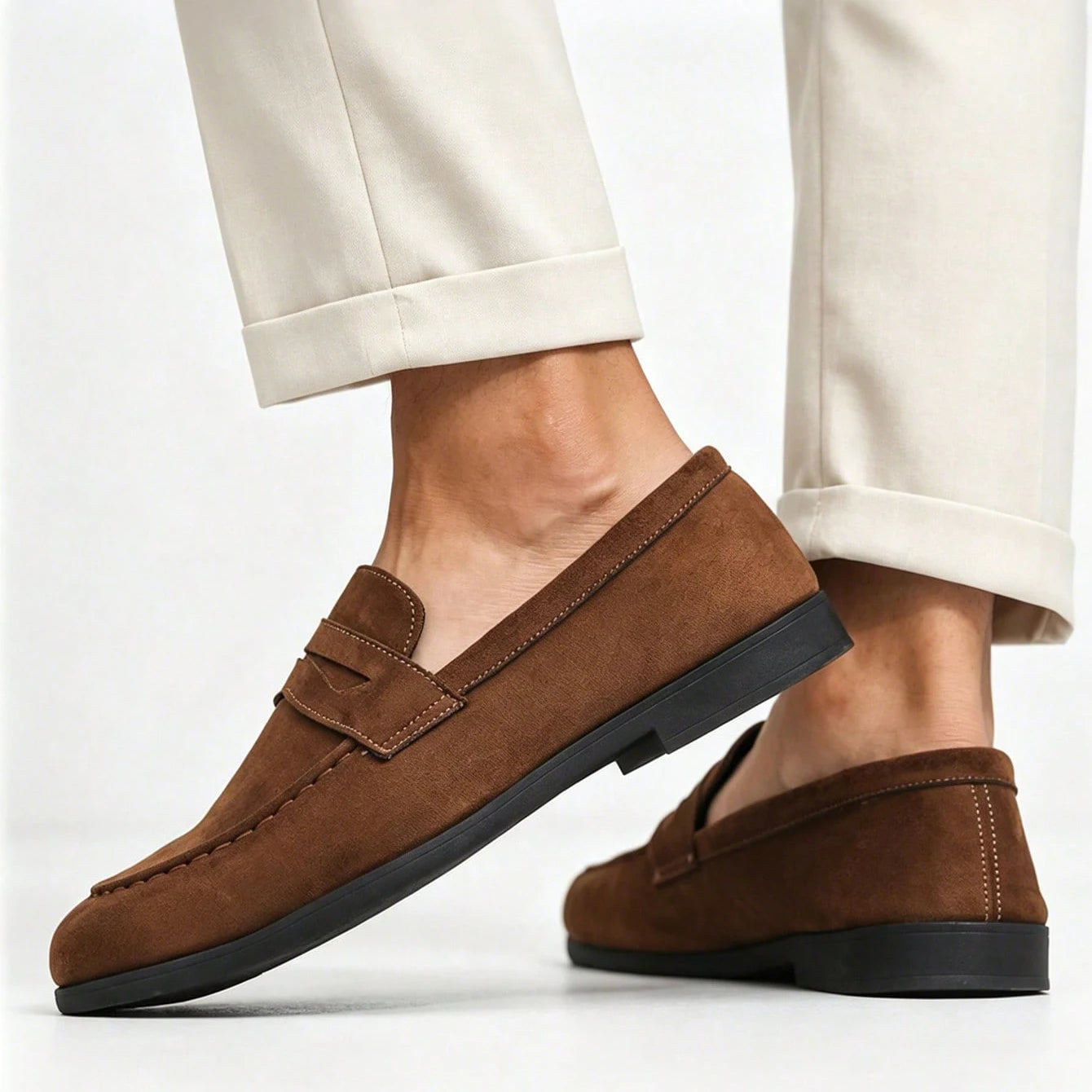 SUEDE-STYLE LOAFERS FOR MEN
