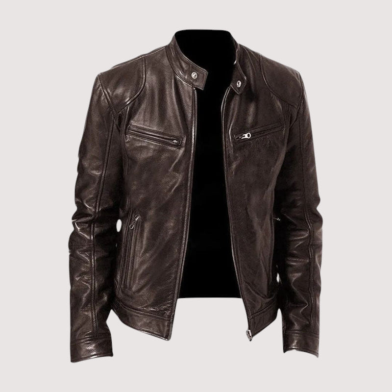 FAUX LEATHER JACKET FOR MEN