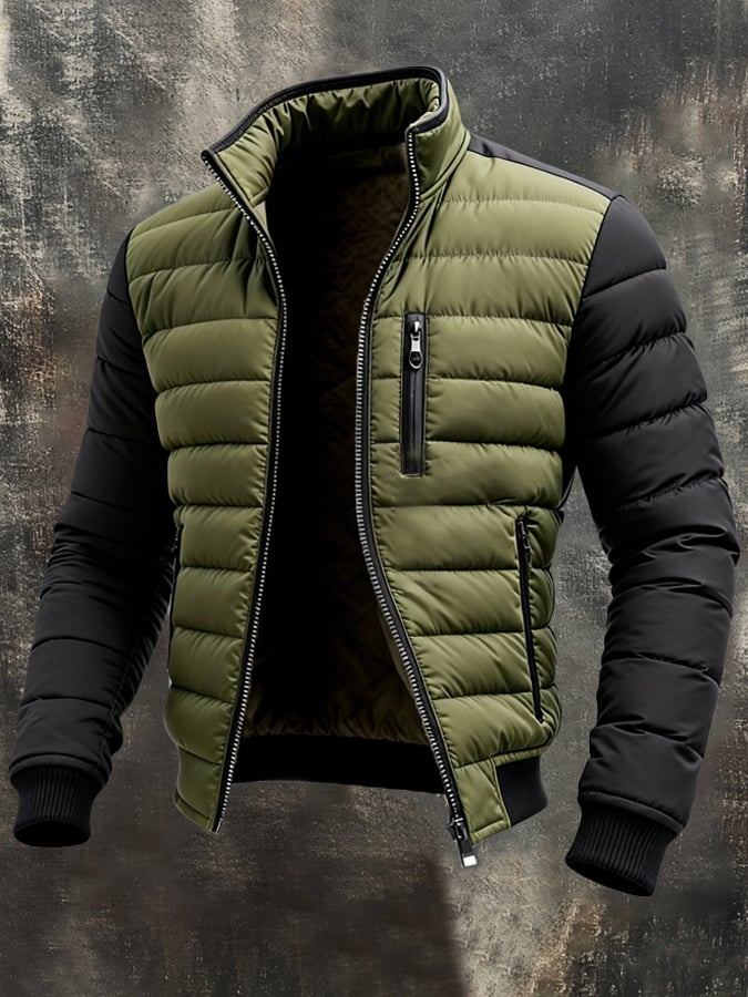 CLASSIC QUILTED ZIP JACKET FOR MEN