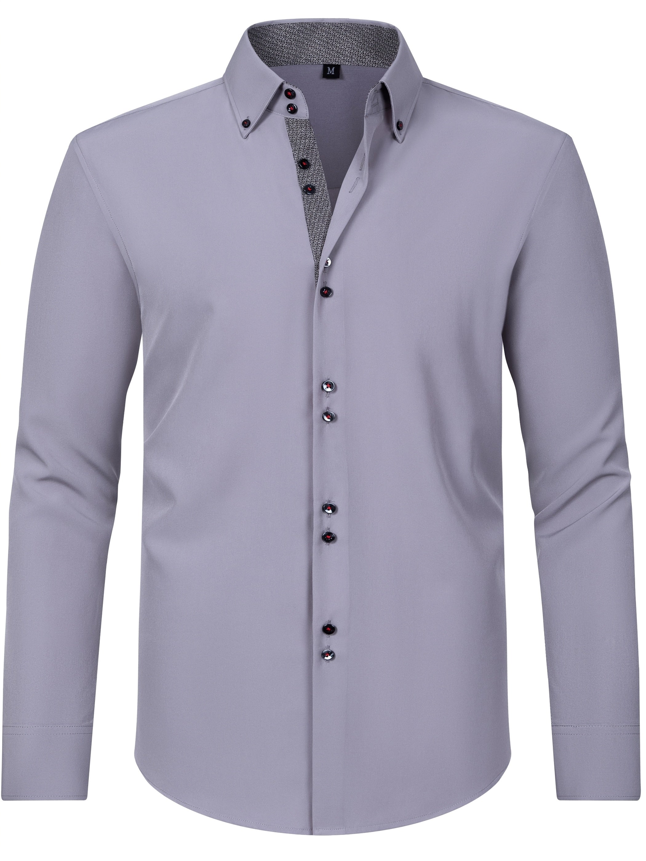 COLOR BLOCK DRESS SHIRT FOR MEN