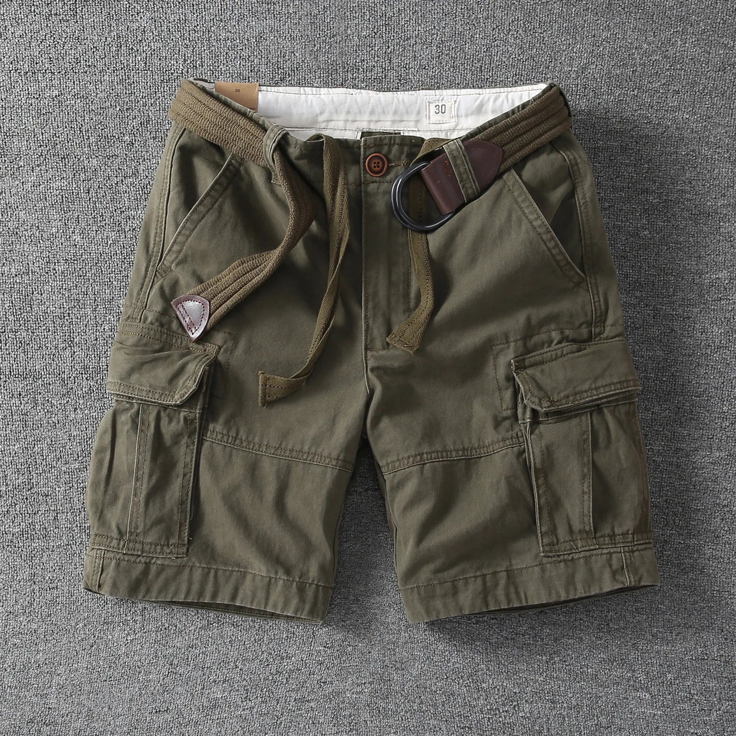 COTTON CARGO SHORTS FOR MEN