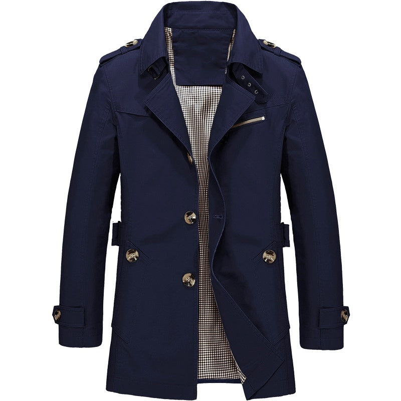 LONG BUSINESS WINDBREAKER FOR MEN