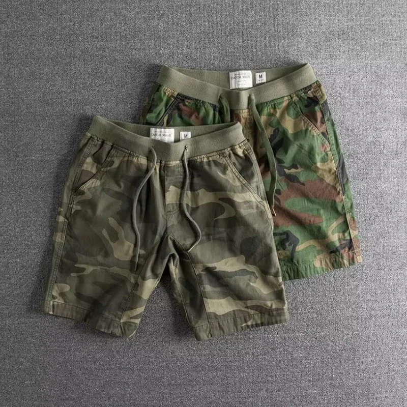 CAMOUFLAGE STRETCH SHORTS FOR MEN