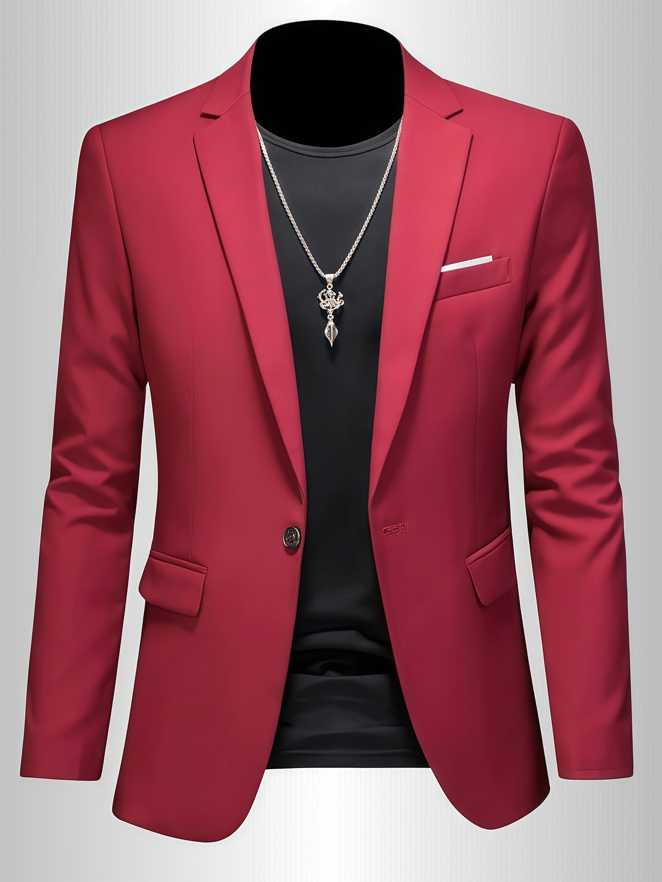 SKINNY LAPEL BLAZER FOR MEN