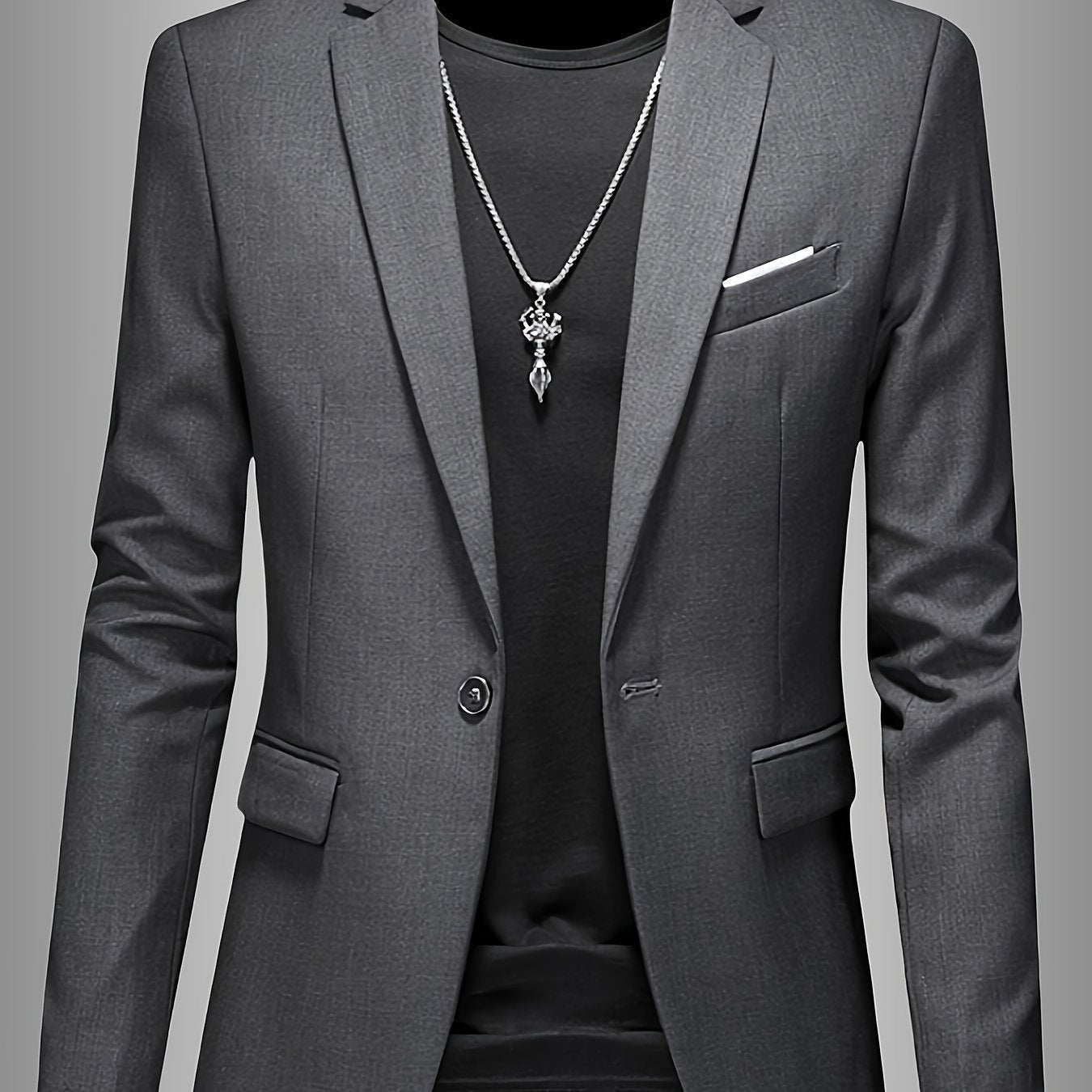 SKINNY LAPEL BLAZER FOR MEN