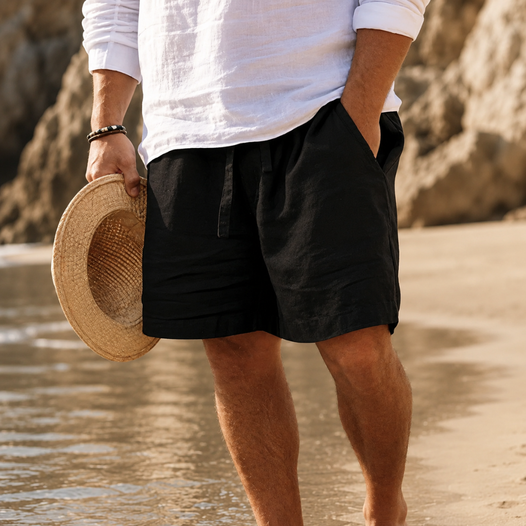 RELAXED COTTON SHORTS FOR MEN