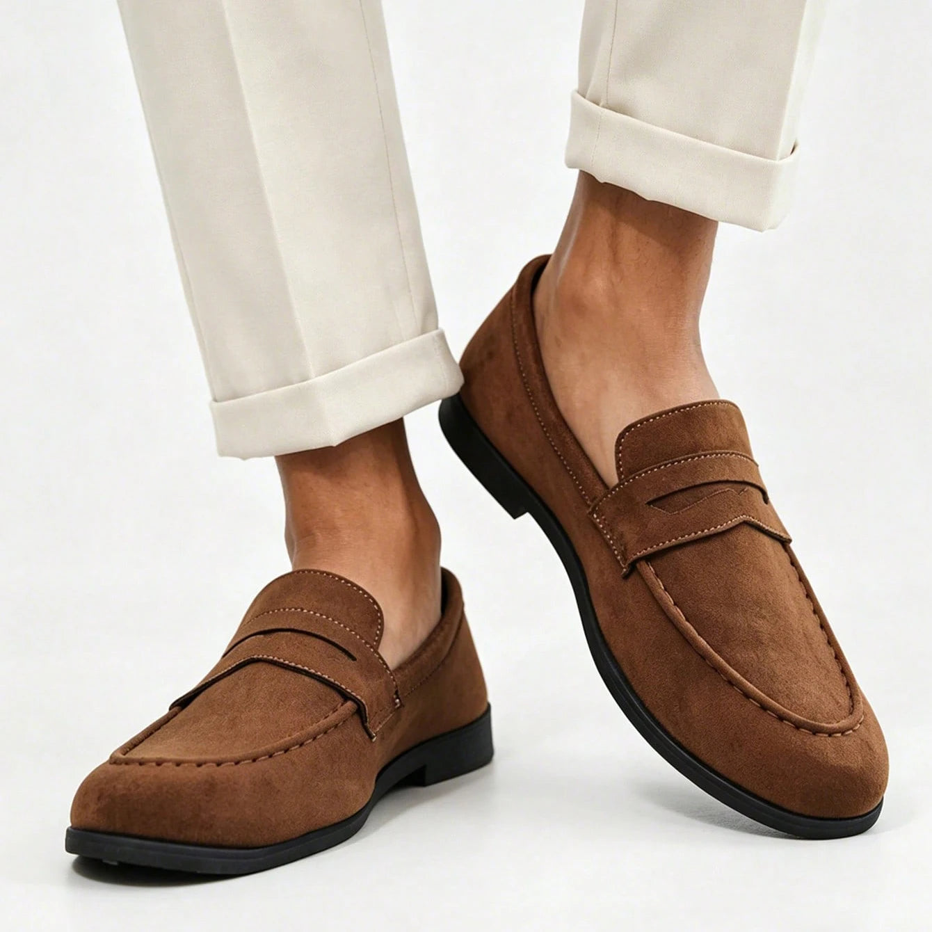 SUEDE-STYLE LOAFERS FOR MEN