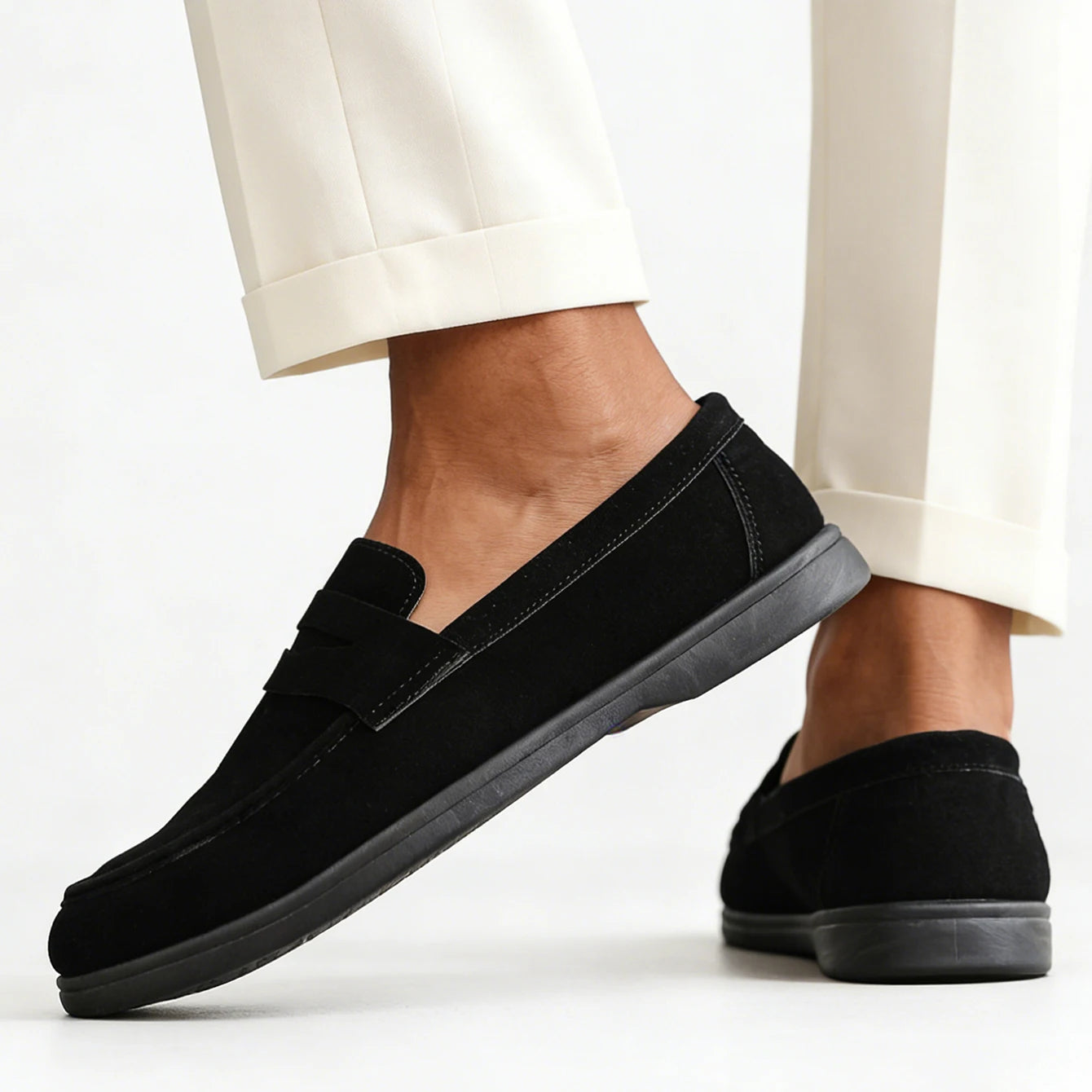 SUEDE-STYLE LOAFERS FOR MEN