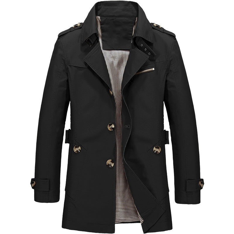 LONG BUSINESS WINDBREAKER FOR MEN