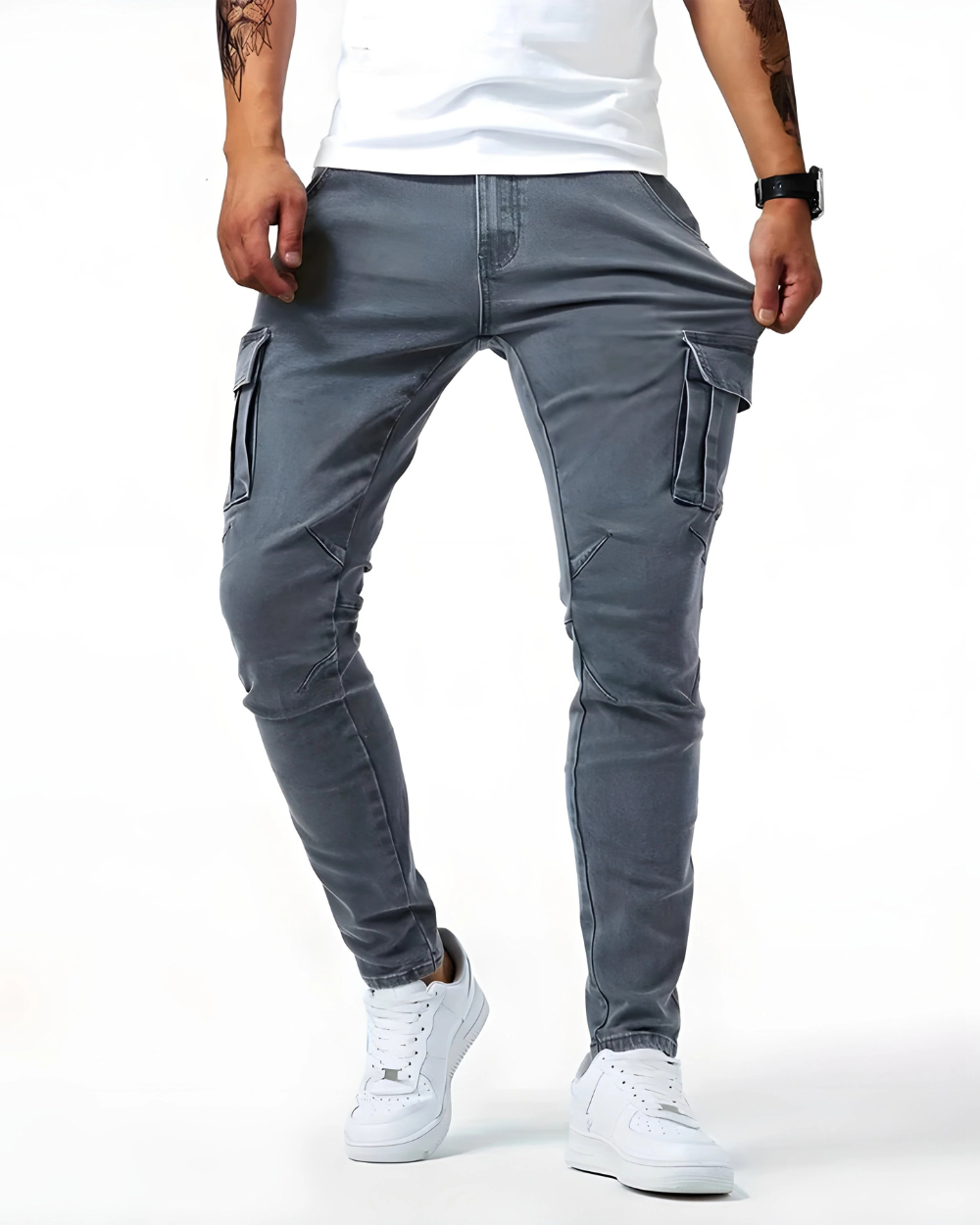 STRETCH CARGO TROUSER FOR MEN