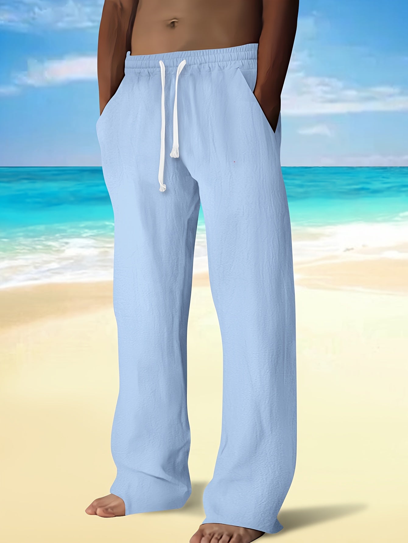 LOOSE DRAWSTRING TROUSERS FOR MEN