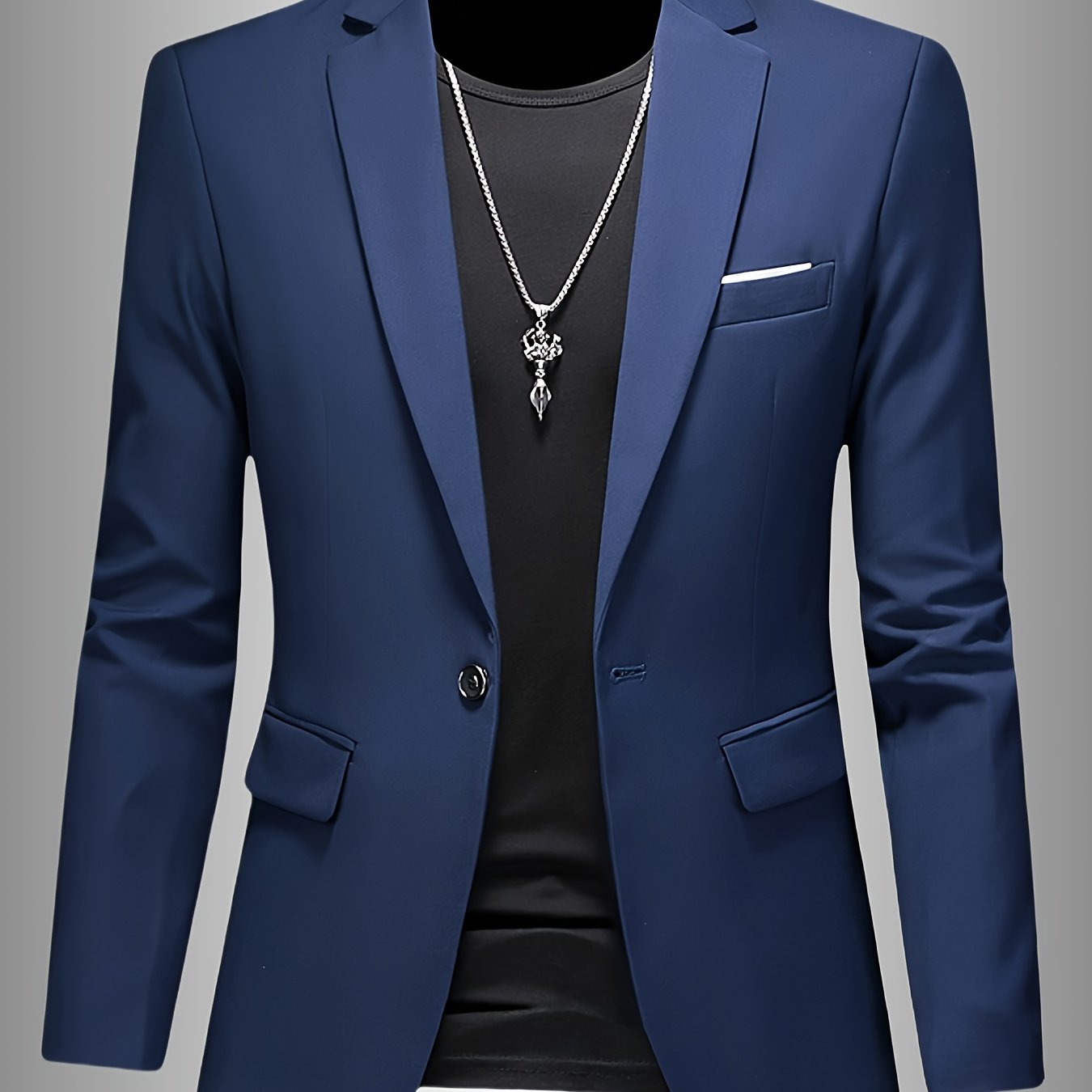 SKINNY LAPEL BLAZER FOR MEN