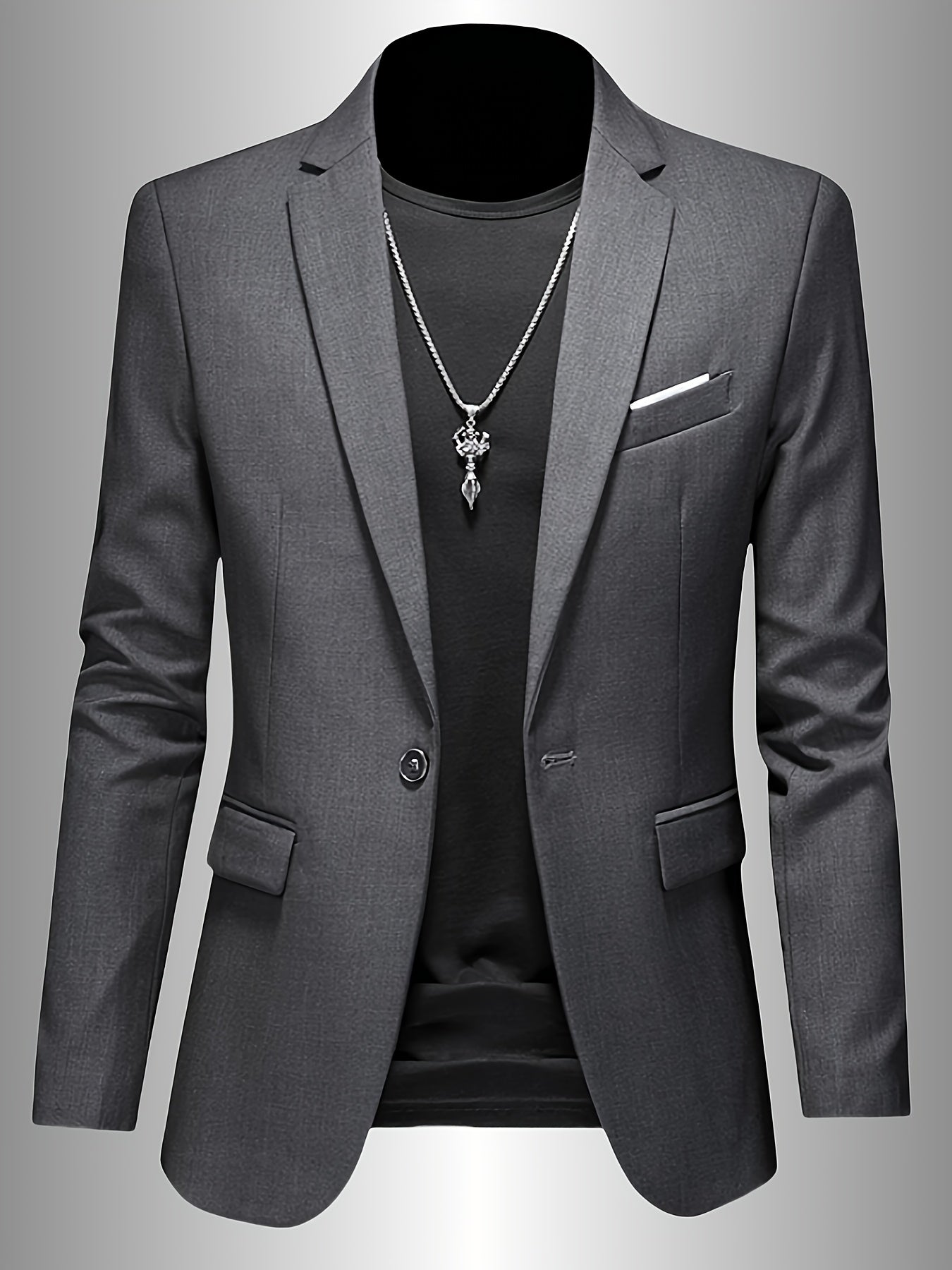 SKINNY LAPEL BLAZER FOR MEN