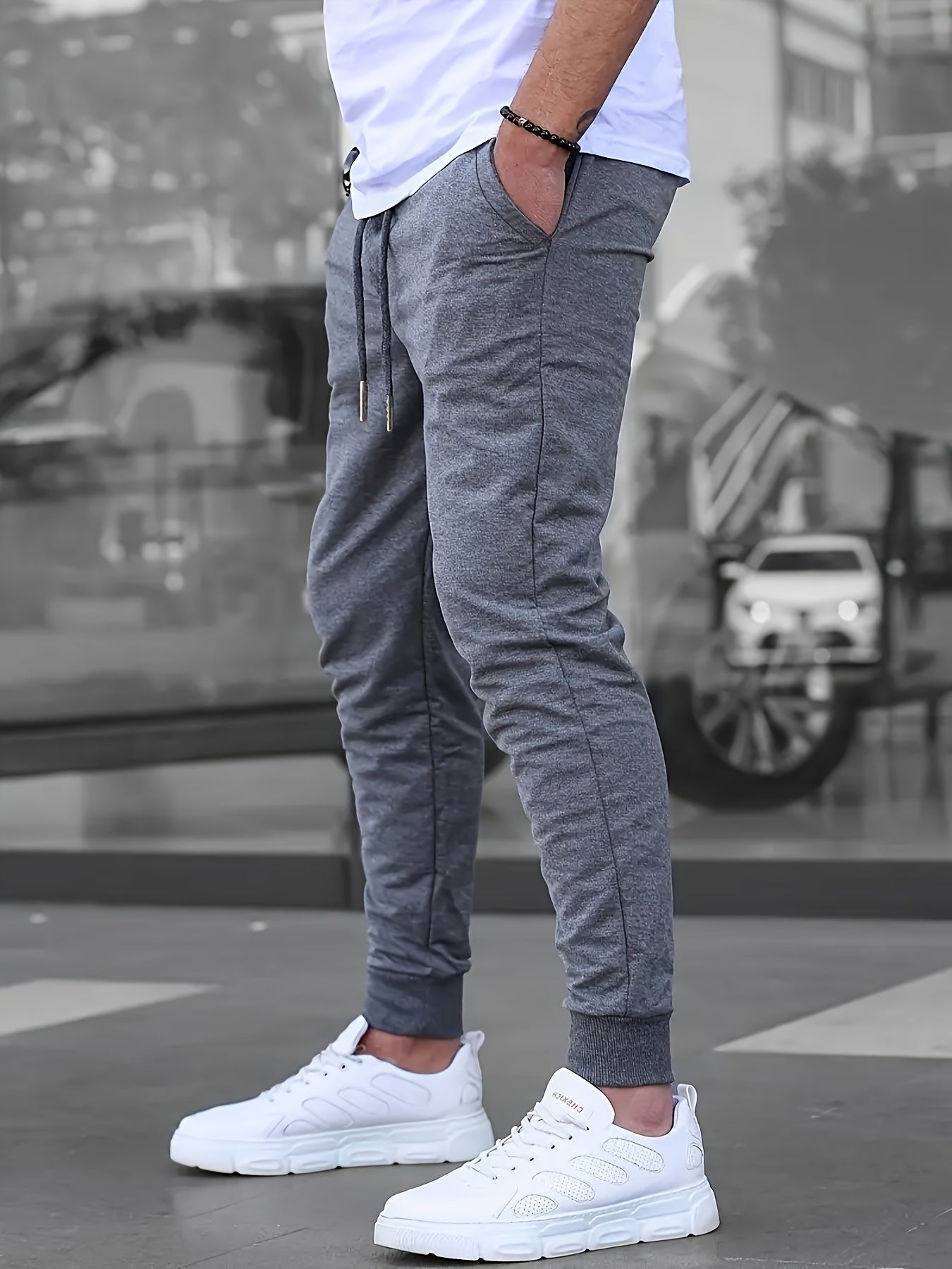 SLIM FIT TROUSERS FOR MEN