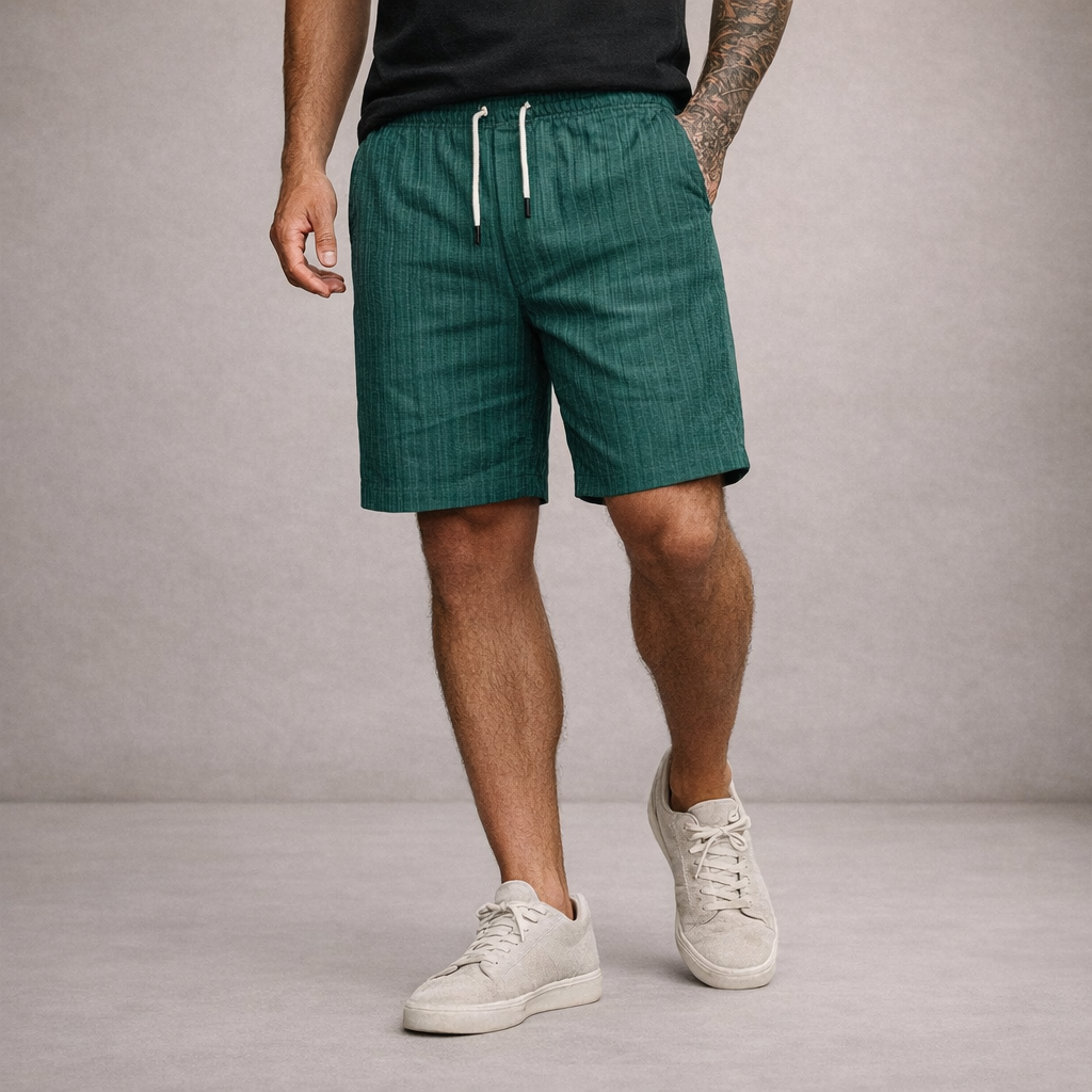 STRAIGHT HEM SHORTS FOR MEN