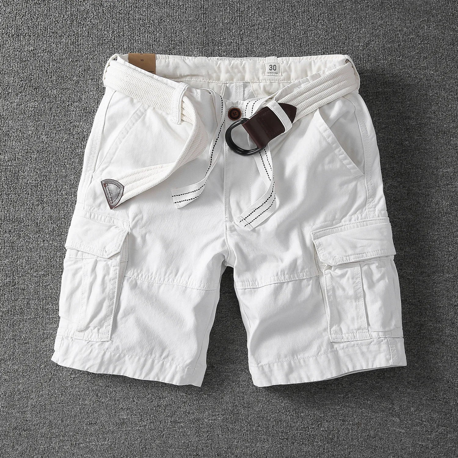 COTTON CARGO SHORTS FOR MEN