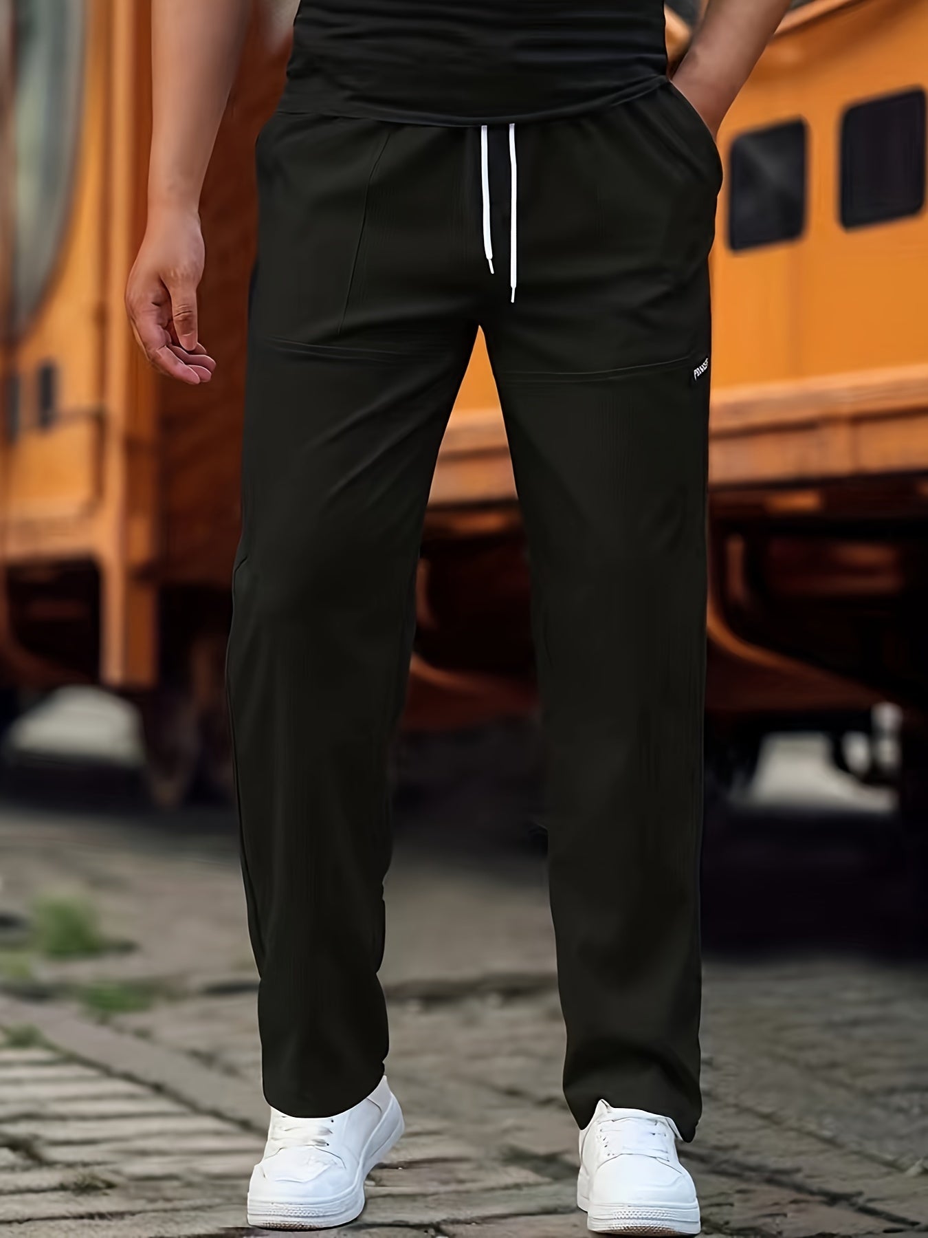 REGULAR STRETCH TROUSERS FOR MEN