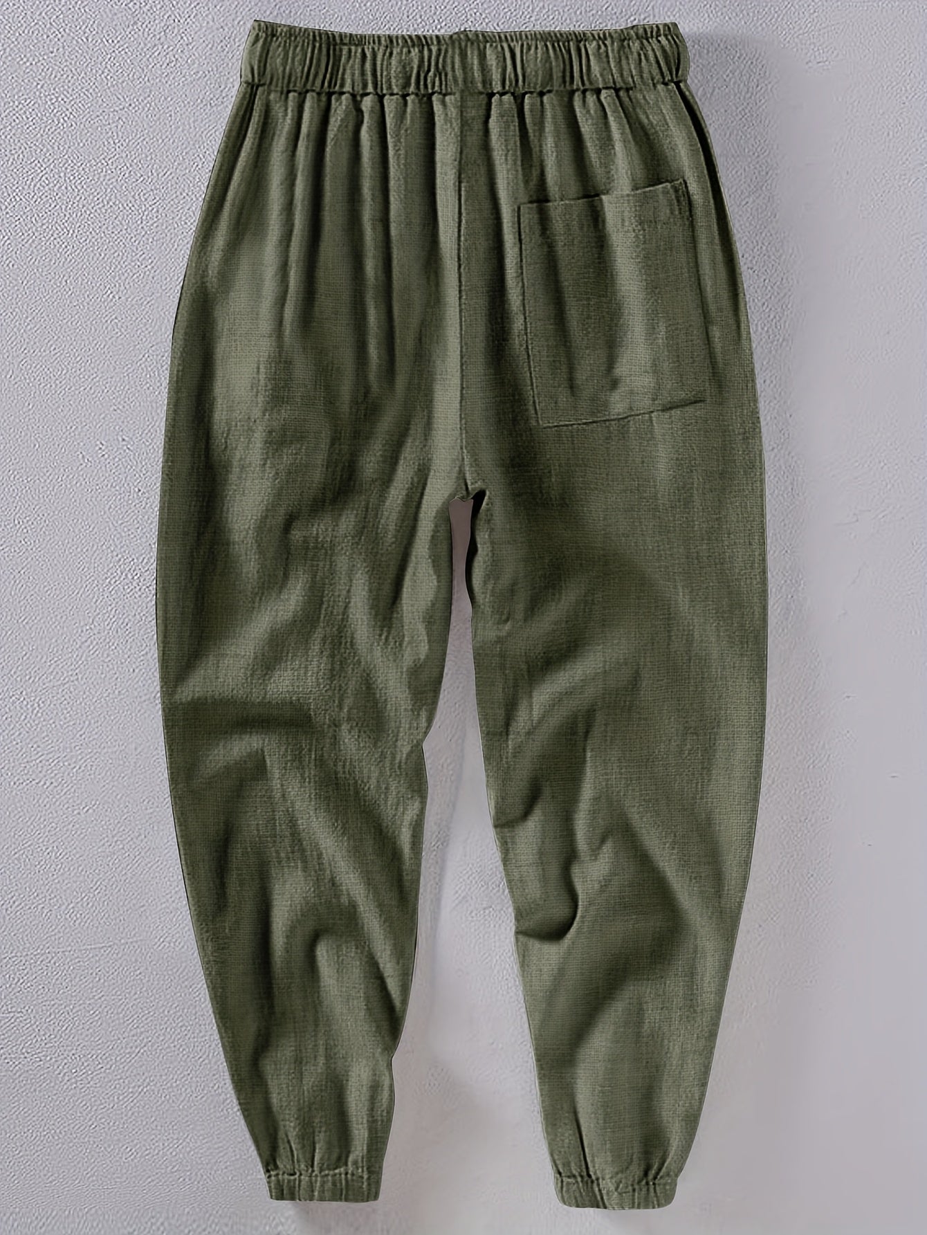 LINEN LOOSE POCKET TROUSERS FOR MEN