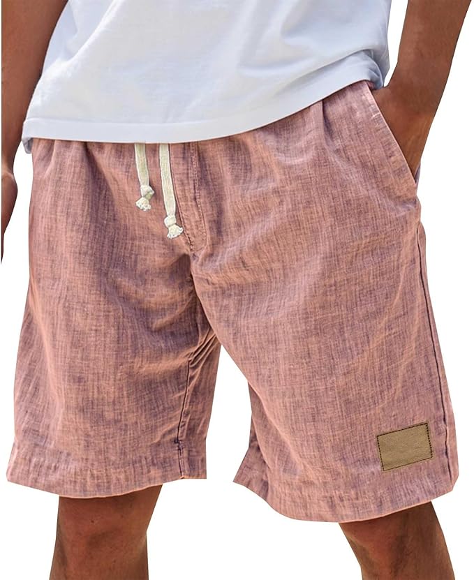 ELASTIC WAIST SHORTS FOR MEN