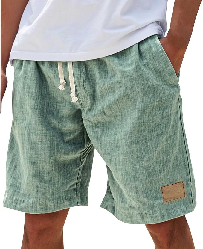 ELASTIC WAIST SHORTS FOR MEN
