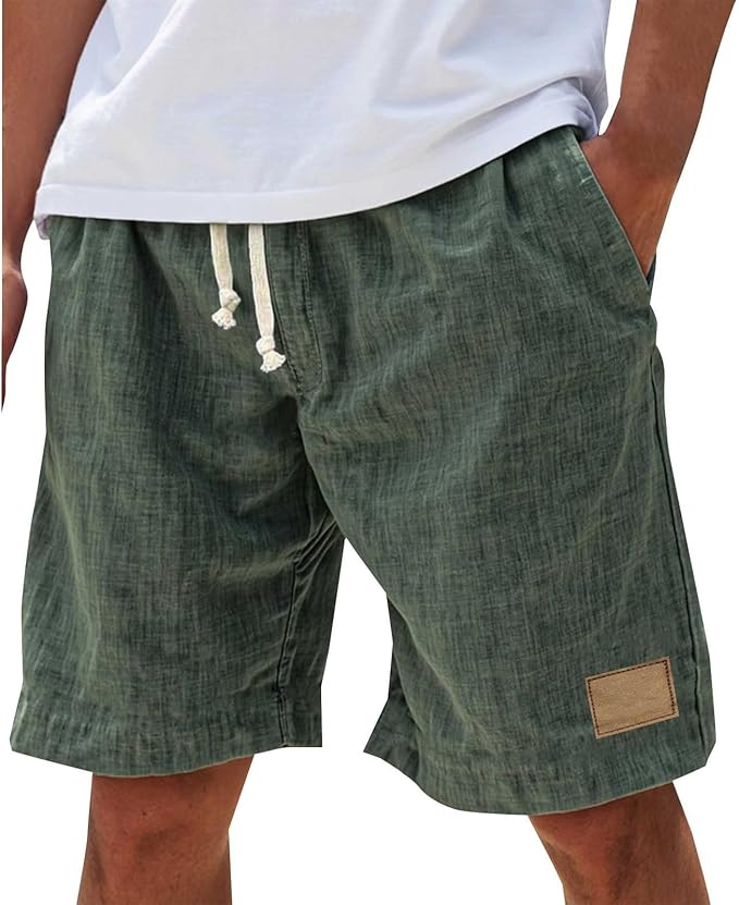 ELASTIC WAIST SHORTS FOR MEN
