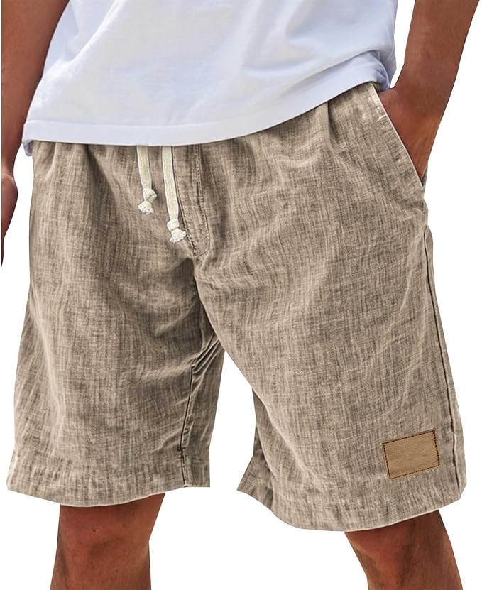 ELASTIC WAIST SHORTS FOR MEN