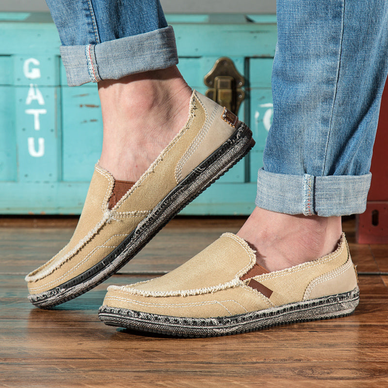 CANVAS SLIP-ON SHOES FOR MEN